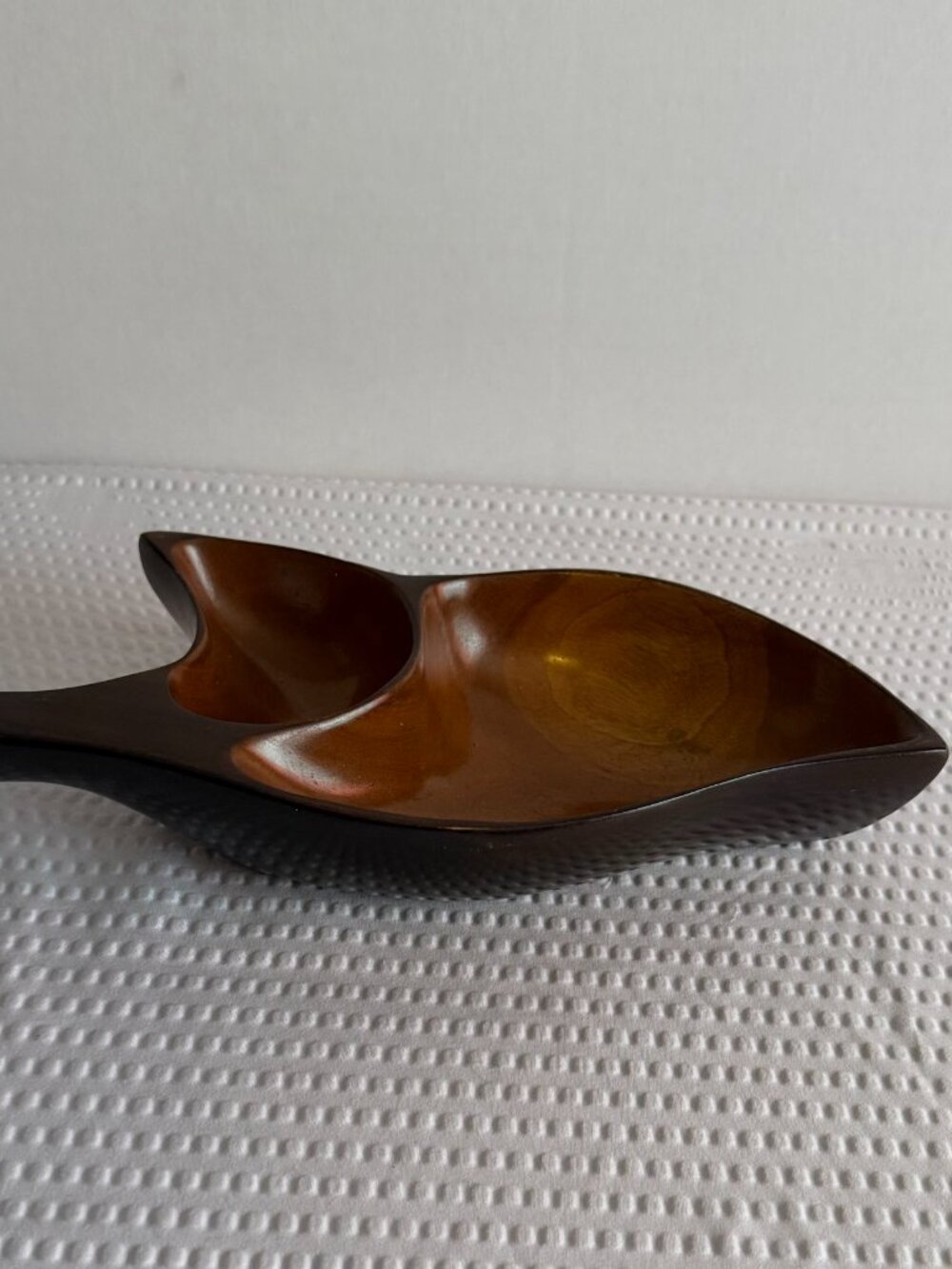 Vintage Mid-Century ‘Monkeypod’* Wood Sectional Tray - Picture 2 of 8